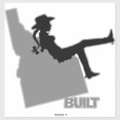 アイダホ女性のカーボーイ シール (シート)