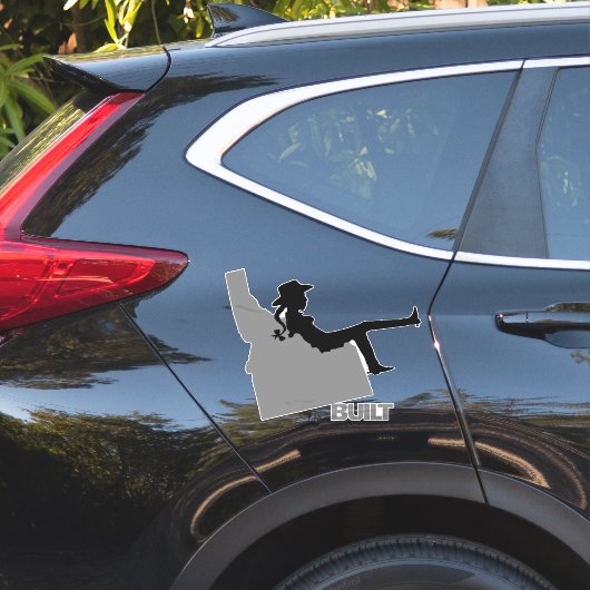 アイダホ女性のカーボーイ シール (車体側面)