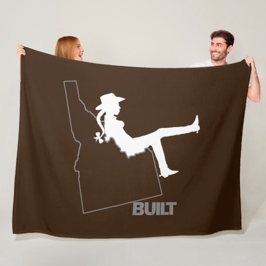 アイダホ女性のカーボーイ フリースブランケット (インサイチュ)