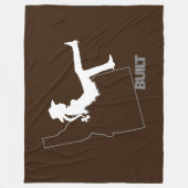 アイダホ女性のカーボーイ フリースブランケット (正面)