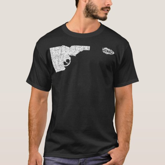 アイダホ射撃、 発砲パインツリーガン自然恋人 Tシャツ (正面)