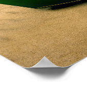 アイダホ島の砂のビーチの魚釣りボート ポスター (角)