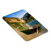 アイダホ島の砂のビーチの魚釣りボート マグネット (右側)