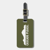 アイダホ島をカスケード ラゲッジタグ (正面縦)