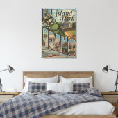 アイダホ島公園 – ラージレターのシーン キャンバスプリント (インサイチュ (寝室))