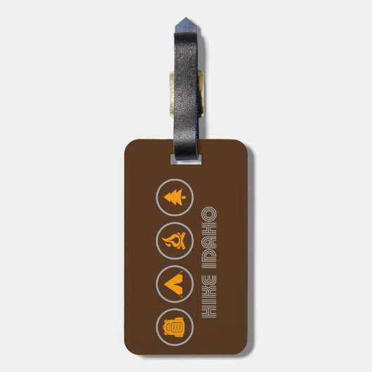 アイダホ島 ラゲッジタグ (裏面縦)