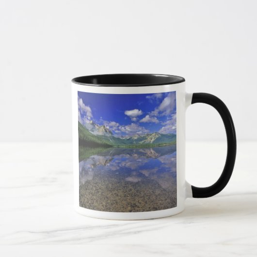 アイダホ州のソウトゥース山脈にあるスタンリー湖 マグカップ (右)