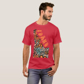 アイダホ州のデザインアーティストがデザインしたイラスト Tシャツ (正面フル)