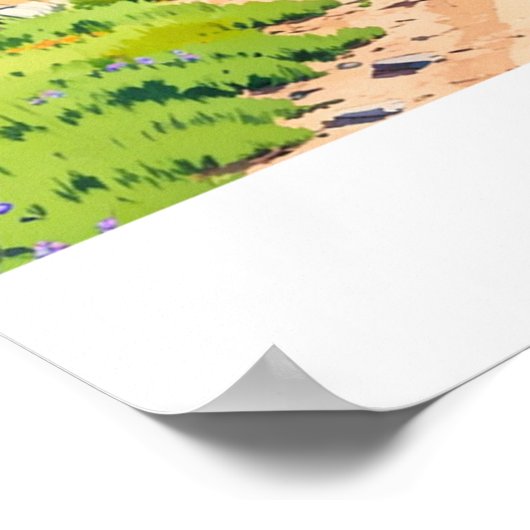 アイダホ州のナショナルトレイルのこぎりのポスター ポスター (角)