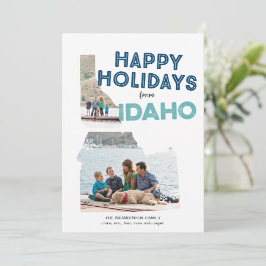 アイダホ州の写真からのホリデーカード - おめでとうございます シーズンカード (スタンド正面)