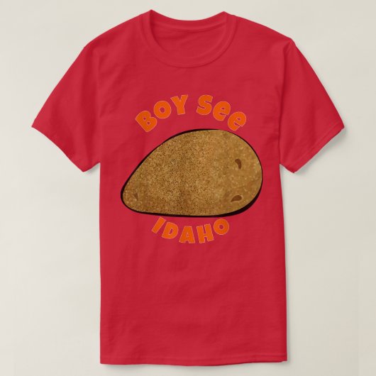 アイダホ州の地図アイダホ州アイダホ州を見る Tシャツ (デザイン正面)