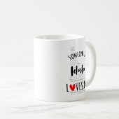 アイダホ州の誰かが私を愛しているマップ・コーヒー・マグ コーヒーマグカップ (正面右)
