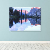 アイダホ州の鋸歯野原。アメリカ。積雲 キャンバスプリント (インサイチュ (ウッドフロア))