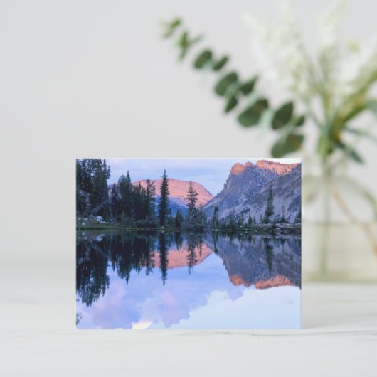 アイダホ州の鋸歯野原。アメリカ。積雲 ポストカード (スタンド正面)