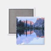 アイダホ州の鋸歯野原。アメリカ。積雲 マグネット (正面/裏面)