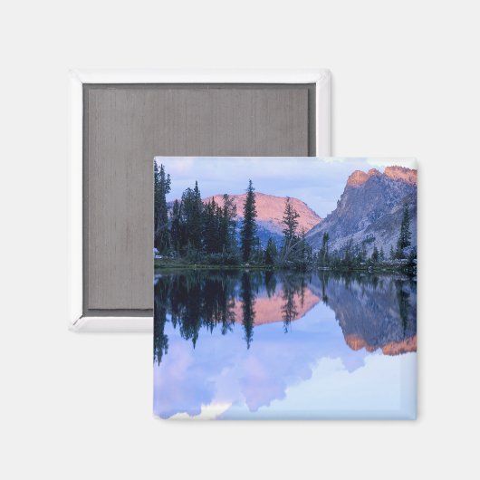 アイダホ州の鋸歯野原。アメリカ。積雲 マグネット (正面/裏面)