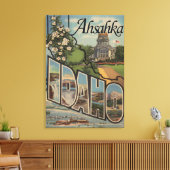 アイダホ州アフサカ – ラージ・レター・シーン キャンバスプリント (インサイチュ (リビング))