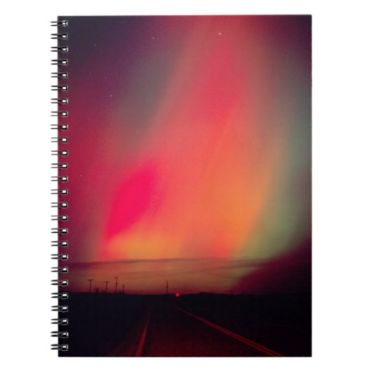 アイダホ州アメリカオーロラ·ボレアリス、北部ライト ノートブック (正面)