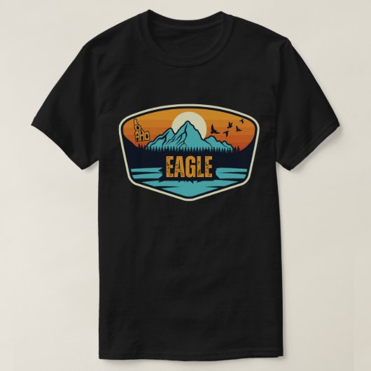 アイダホ州イーグル Tシャツ (デザイン正面)