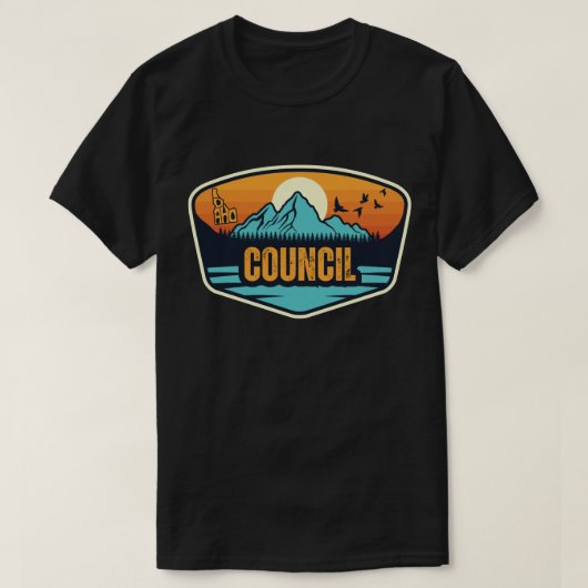 アイダホ州カウンシル Tシャツ (デザイン正面)
