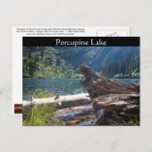 アイダホ州クラークフォーク付近の葉書~山嵐の湖 ポストカード (正面/裏面)