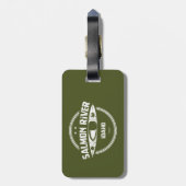 アイダホ州サーモン川 ラゲッジタグ (裏面縦)