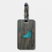 アイダホ州シェイプティール（緑がかった色） ラゲッジタグ (裏面縦)