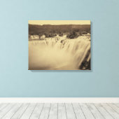 アイダホ州ショショーン秋 キャンバスプリント (インサイチュ (ウッドフロア))