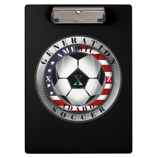 アイダホ州ジェネレーションXアメリカンサッカー。 クリップボード (正面)