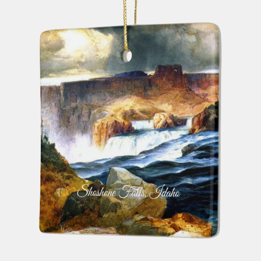 アイダホ州スネーク滝 セラミックオーナメント (左)