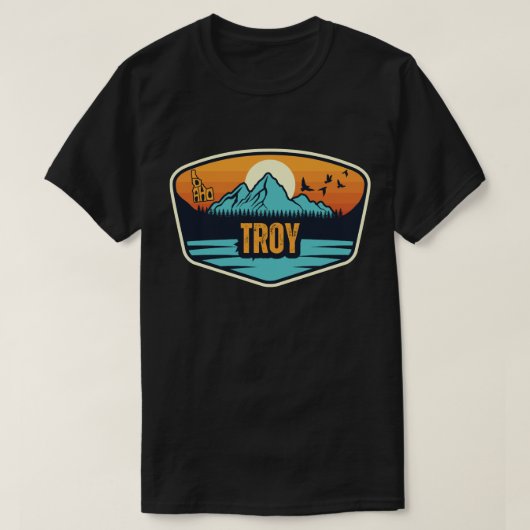 アイダホ州トロイ Tシャツ (デザイン正面)