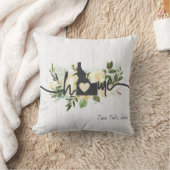 アイダホ州パーソナライズされたユアホームシティ素朴 クッション (ブランケット)