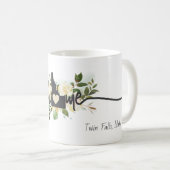 アイダホ州パーソナライズされたユアホームシティ素朴 コーヒーマグカップ (正面右)