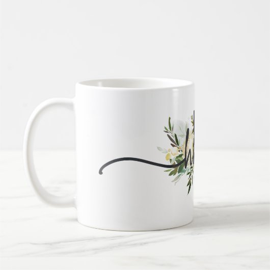 アイダホ州パーソナライズされたユアホームシティ素朴 コーヒーマグカップ (左)