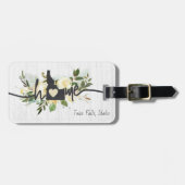 アイダホ州パーソナライズされたユアホームシティ素朴 ラゲッジタグ (正面横)