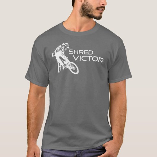 アイダホ州ビクターのマウンテンバイク Tシャツ (正面)