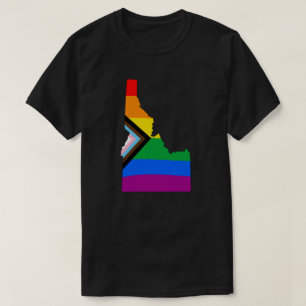 アイダホ州プライド LGBTQ プログレスプライド Tシャツ