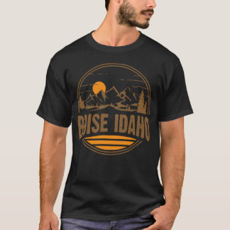 アイダホ州ボイシのヴィンテージ土産マウンテンハイキンググッズ Tシャツ