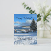 アイダホ州マッコールからのホリデーグリーティング シーズンポストカード (スタンド正面)