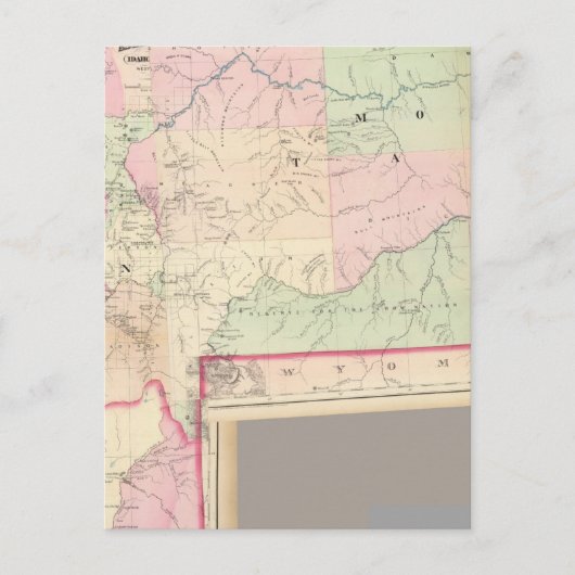 アイダホ州モンタナ総合 ポストカード (正面)