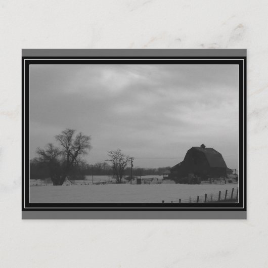 アイダホ州ワイザーの近くの旧歴史倉庫 ポストカード (正面)