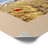 アイダホ州写真の挿入物と町名 ポスター (角)