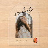 アイダホ州大はっきりした学ベンガルのロゴ アクリル招待状 (正面)