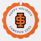 アイダホ州大はっきりした学ベンガルのロゴ オーナメントカード (裏面)