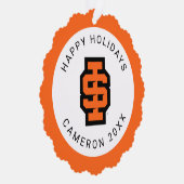 アイダホ州大はっきりした学ベンガルのロゴ オーナメントカード (右)