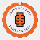 アイダホ州大はっきりした学ベンガルのロゴ オーナメントカード (正面)