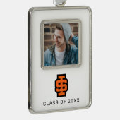 アイダホ州大はっきりした学ベンガルのロゴ シルバープレートフレームオーナメント (右)