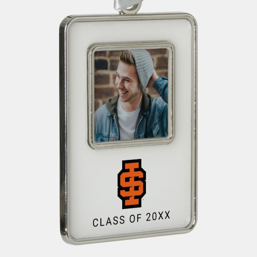 アイダホ州大はっきりした学ベンガルのロゴ シルバープレートフレームオーナメント (右)