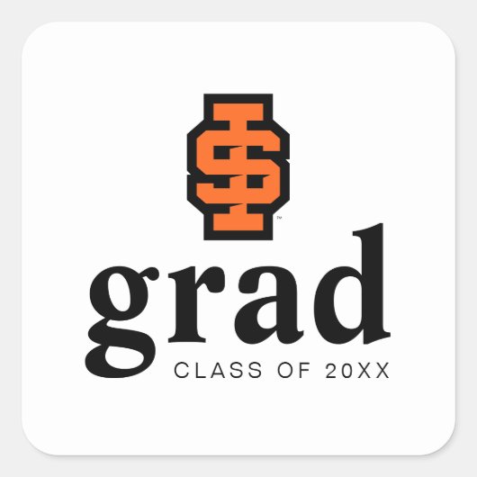 アイダホ州大はっきりした学ベンガルのロゴ スクエアシール (正面)