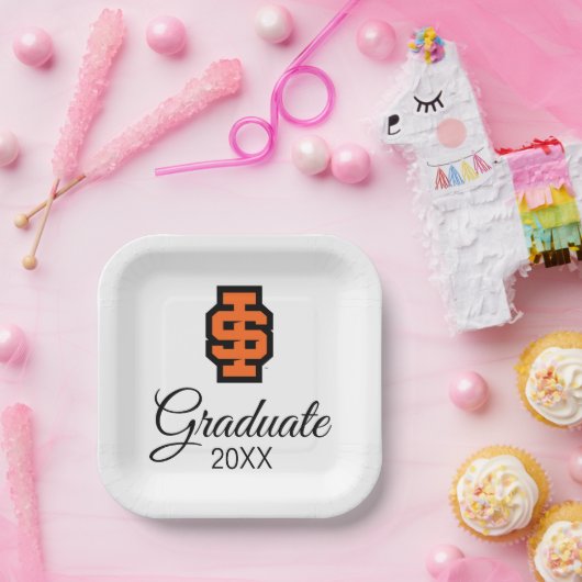 アイダホ州大はっきりした学ベンガルのロゴ ペーパープレート (パーティー)